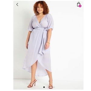 Eloquii Full Sleeve Wrap Dress